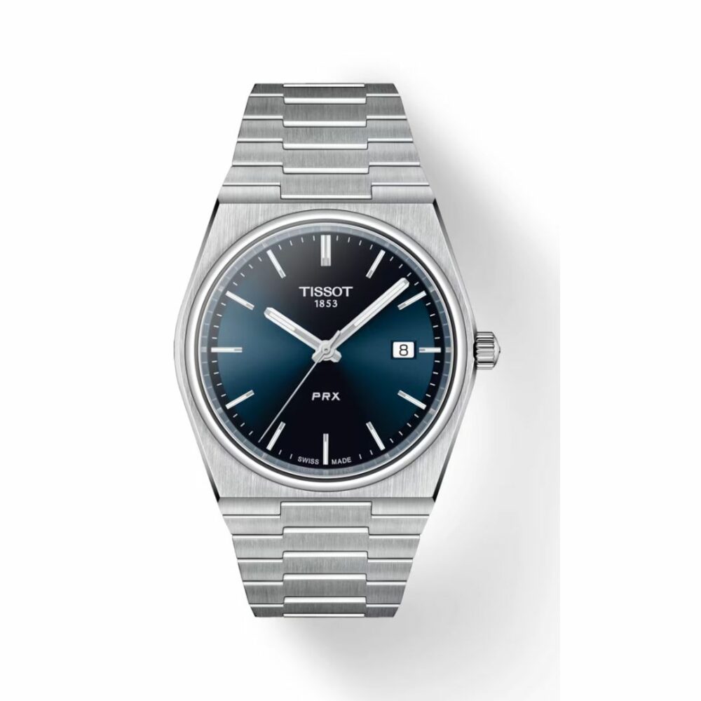 Men's Tissot  PRX Quartz Blue Dial Steel Watch - T137.410.11.041.00